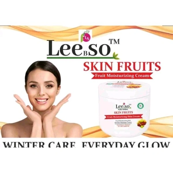 Leeso Skin Fruits Moisturizing Cream – 100ml (Pack of 6) | Deep Hydration for Soft, Smooth Skin
