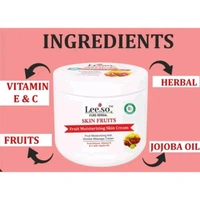 Leeso Skin Fruits Moisturizing Cream – 100ml (Pack of 6) | Deep Hydration for Soft, Smooth Skin