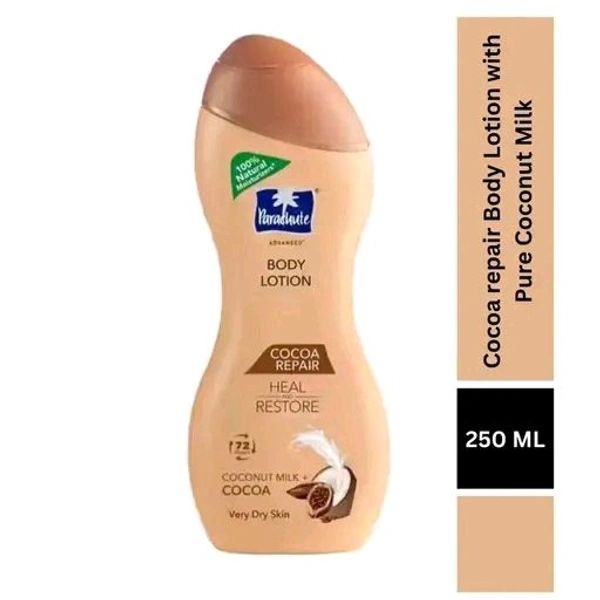 Parachute Advansed Cocoa repair Body Lotion with Pure Coconut Milk & Cocoa butter, 100% Natural Moisturiser, 250ml