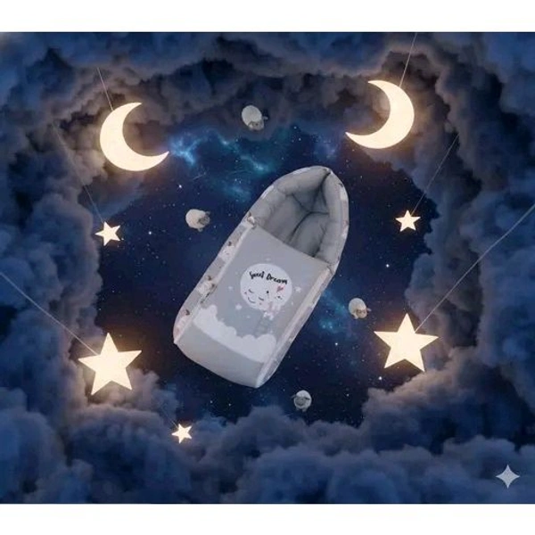 Cute Cloud Print Newborn Baby Nest