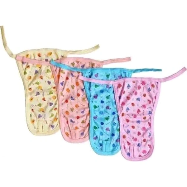 New Born Baby's Cotton Cloth Diapers/Langot Washable and Reusable Nappies (Multicolour, 0-6 Months) Pack of 10 Pieces ( Multicolor Pack )  - 0-6 Month