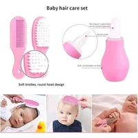 Portable Manicure Grooming Kit For New Born Baby | 10 In 1 Healthcare Accessories Set To Keep Infants & Toddlers Clean Perfect Nursery Gift With Nail, Hair, Ear Grooming Tools For Kids (Pink)
