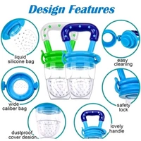 hey mini Nibbler for Babies - Silicone BPA Free Natural Organic Nipple Teethers and Fruit Nibbler Feeder for Newborn Baby Boy & Baby Girl, Pacifier Fruit Vegetable for 3-12 Months Babies - 0-3 Month