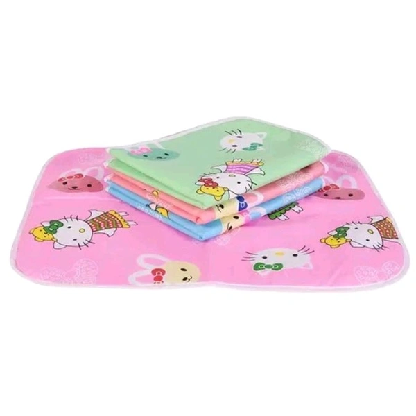 Online Traders 3pcs Waterproof Baby Bed Protector /Reusable mat/ Waterproof Baby Dry Sheet/ Baby Mats/ Baby Sleeping Mat and Massage Sheet for New Born Baby (Small Size Combo- 50cm X 70cm)