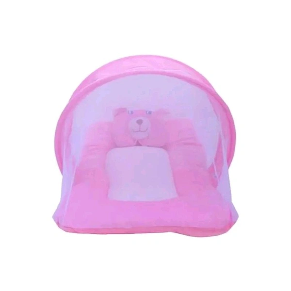 Venton New Design Baby Mosquito Net foldable For Baby With Head Protector Pillow  - 6-12 Month