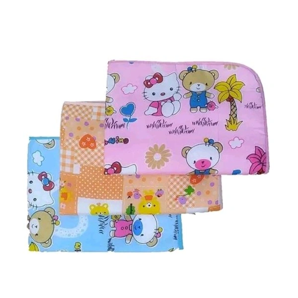 Baby Dry Sheet PERFECT FOR 0 TO 6 MONTHS BABY COMBO OF 3/ Waterproof & Washable Bed Sheet / Mattress Protection Sheet/ Crib Sheet SMALL/ BED Protector (50CM X 70CM)