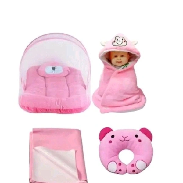 Venton New Design Baby Mosquito Net foldable For Baby With Head Protector Pillow  - 3-6 Month