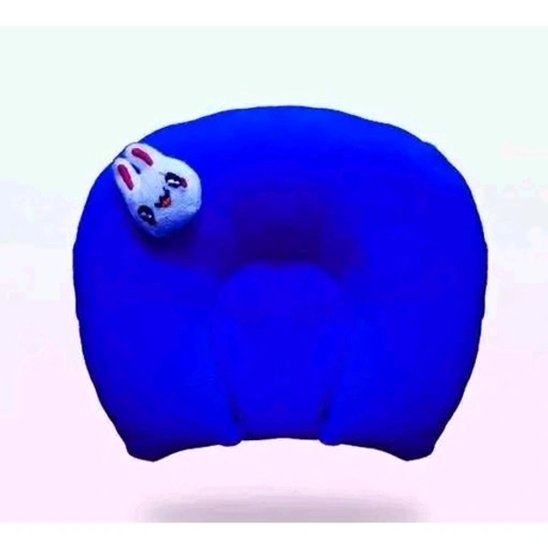 Mustard Seeds (Rai) Pillow Cotton,Baby Head Shaping Takiya Detachable Mustard/Rai Seed Pouch for Easy Washing Feeding & Nursing Baby Neck Pillow (Blue)