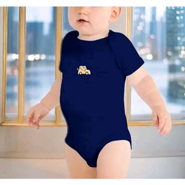 VParents bodice Half Sleeves Baby Romper Body Suits Jump Suit for Boys and Girls Set of 3   - 3-6 Month