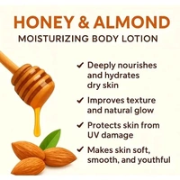 Honey & Almond Moisturizing Body Lotion – 500 ml | Deep Hydration with Wheatgerm Oil & Natural Sunscreen