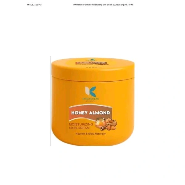 Honey Almond Moisturizing Skin Cream 800ml 