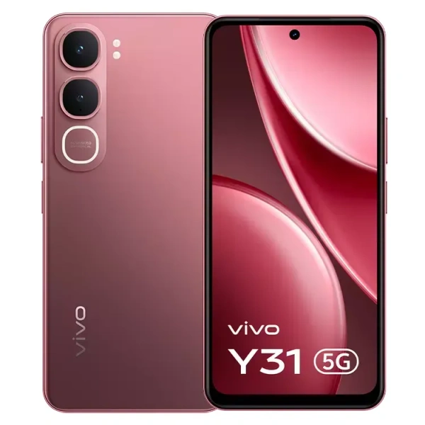 vivo Y31 5G (Rose Red, 128 GB)  (4 GB RAM) - (4+128GB), Rose Red