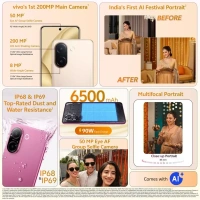 vivo V60e (Noble Gold, 256 GB)  (12 GB RAM) - (12+256G), Noble Gold