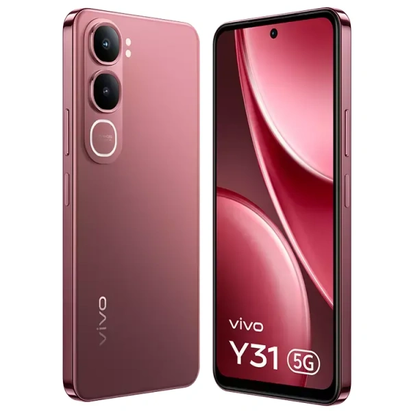vivo Y31 5G (Rose Red, 128 GB)  (4 GB RAM) - (4+128GB), Rose Red