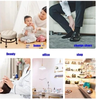 Eenfnety ™ Eenfnety™ PCENF5228 Low Round Rolling Stool with Wheels Pedicure Stool for Fitness Office Garage Red |Home & Garden | Furniture | Benches & Stools