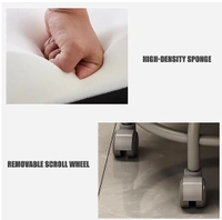 Eenfnety ™ Eenfnety™ PCENF5228 Low Round Rolling Stool with Wheels Pedicure Stool for Fitness Office Garage Red |Home & Garden | Furniture | Benches & Stools