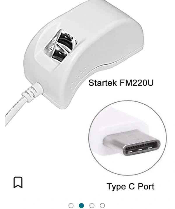STARTEK FM220U USB Type C Interface Registered Device with one Year Free RD Service UIDAI & STQC Certified