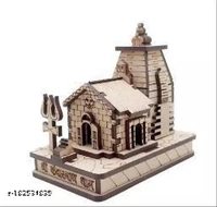 3D MODEL OF KEDARNATH TEMPLE With Double side tap , Small size (LBH: 5cm/9cm/8cm ) FROM HARIDWAR