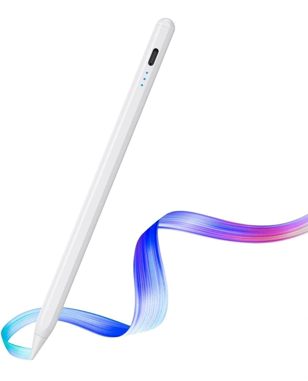 AJUK Magnetic Active Stylus Pen Compatible with iPad, Tablets,iOS & Android Smart Phone with Fast Charging Touch Pencil - White