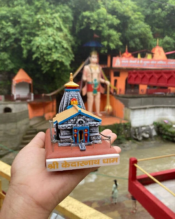 Kedarwaas Kedarnath Temple Mini Size PCENF5308 Attractive Home Temple PCENF5308 *Material: WoodPattern: TraditionalProduct Breadth: 10 cmProduct Height: 13 cmProduct Length: 16 cmNet Quantity (N): 1Dispatch: 1 Day*Proof of Safe Delivery! Click to know on Safety Standards of Delivery Partners- https://ltl.sh/y_nZrAV3 - Medium
