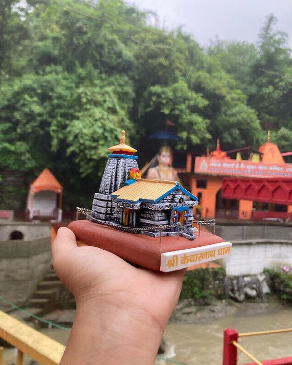 Kedarwaas Kedarnath Temple Mini Size PCENF5308 Attractive Home Temple PCENF5308 *Material: WoodPattern: TraditionalProduct Breadth: 10 cmProduct Height: 13 cmProduct Length: 16 cmNet Quantity (N): 1Dispatch: 1 Day*Proof of Safe Delivery! Click to know on Safety Standards of Delivery Partners- https://ltl.sh/y_nZrAV3 - Medium