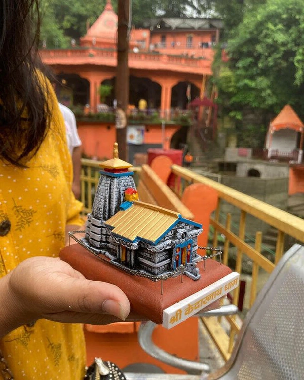 Kedarwaas Kedarnath Temple Mini Size PCENF5308 Attractive Home Temple PCENF5308 *Material: WoodPattern: TraditionalProduct Breadth: 10 cmProduct Height: 13 cmProduct Length: 16 cmNet Quantity (N): 1Dispatch: 1 Day*Proof of Safe Delivery! Click to know on Safety Standards of Delivery Partners- https://ltl.sh/y_nZrAV3 - Medium