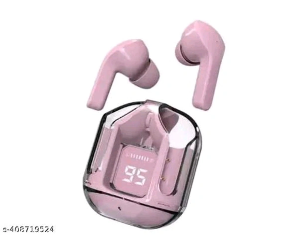 Ultrapod True PCENF5394 Wireless Bluetooth Headphone with 20 Hrs Playtime, Transparent Design, IPX4 Sweat Proof, 8mm HD drivers, Compatible for all Smartphones (Pink)Name: Ultrapod True Wireless Bluetooth Headphone with 20 Hrs Playtime, Transparent Design, IPX4 Sweat Proof, 8mm HD drivers, Compatible for all Smartphones (Pink)Battery Charge Time: 1 HourBIS/ISI Certification