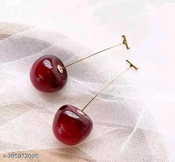Fashinable PCENF5397 Western Korean Stylish beautiful Cherry Earings For Women And GirlsName: Fashinable Western Korean Stylish beautiful Cherry Earings For Women And GirlsBase Metal: AlloyPlating: Gold PlatedSizing: AdjustableStone Type: No StoneType: Drop EarringsNet Quantity (N): 1Fashionable cherry earrings are a delightful and trendy accessory 