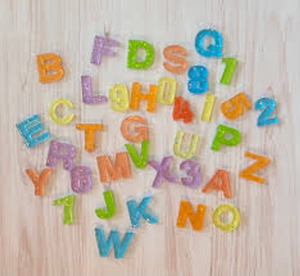 Eenfnety ™ Resin Alphabet Letters For Decoration [Multicolor]