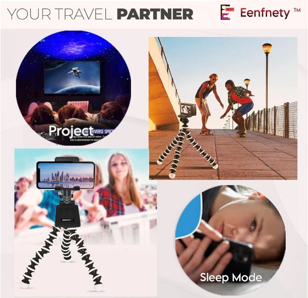 Eenfnety ™ Stands Gorilla Tripod/Mini 33 CM (13 Inch) Tripod for Mobile Phone with Phone Mount & Remote, Flexible Gorilla Stand for Point and Shoot & Action Cameras