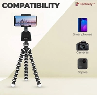 Eenfnety ™ Stands Gorilla Tripod/Mini 33 CM (13 Inch) Tripod for Mobile Phone with Phone Mount & Remote, Flexible Gorilla Stand for Point and Shoot & Action Cameras