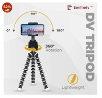 Eenfnety ™ Stands Gorilla Tripod/Mini 33 CM (13 Inch) Tripod for Mobile Phone with Phone Mount & Remote, Flexible Gorilla Stand for Point and Shoot & Action Cameras