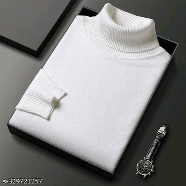 White High Neck For Men 