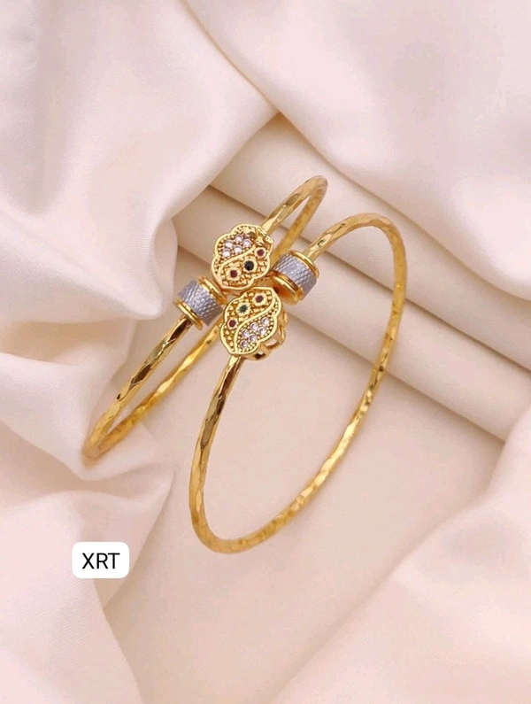 Kanaf 💛 KANAF Folding Gold Kadli | Premium 1 Gram Forming Kada for Women & Girls | Daily & Party Wear Jewellery