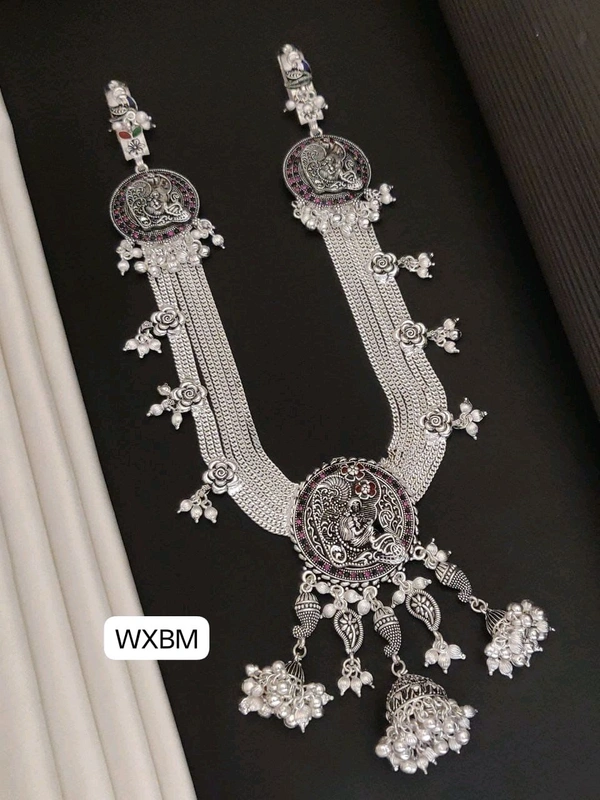 Kanaf 🖤 KANAF Fancy Silver Diamond Oxidised Kandora | Heavy Quality Waist Belt | Traditional Ethnic Jewellery for Women