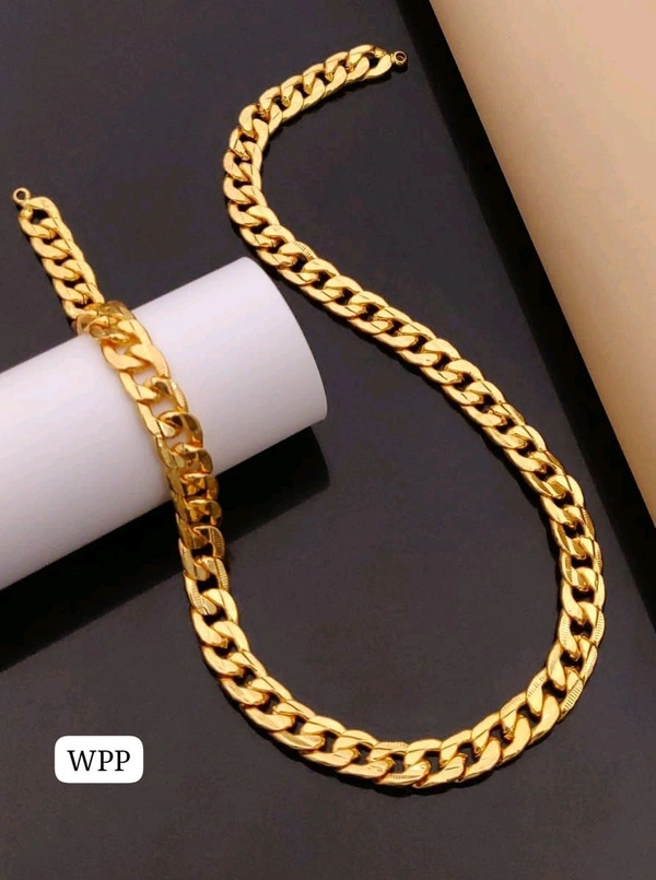 Kanaf π« KANAF Gents Broad Sachin Chain 20β | Heavy Gold-Plated Brass Chain for Men | Stylish Daily & Party Wear Jewellery