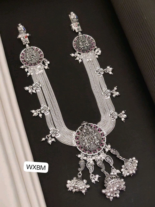 Kanaf 💫 KANAF Fancy Silver Diamond Oxidised Kandora for Women | Traditional Waist Belt | Heavy Antique Bridal Jewellery | Premium Quality