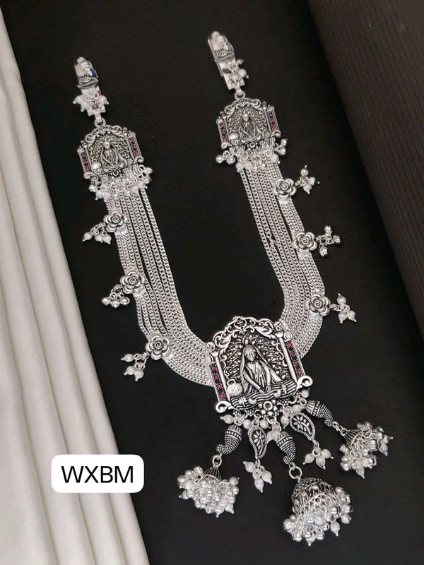 Kanaf 💫 KANAF Fancy Silver Diamond Oxidised Kandora for Women | Traditional Waist Belt | Antique Bridal Jewellery | Heavy Quality Design