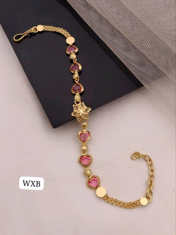 Kanaf π KANAF Fancy Multi AD Casting Bracelet | Micro Gold Plating | Daily Wear π«