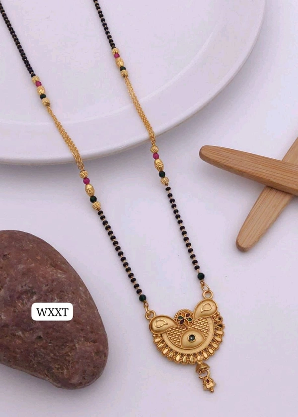 Kanaf ๐ซ KANAF Fancy 1 Gram Forming Mangalsutra | MS Brass Direct Forming Gold Plated | 18" Traditional Daily Wear Design