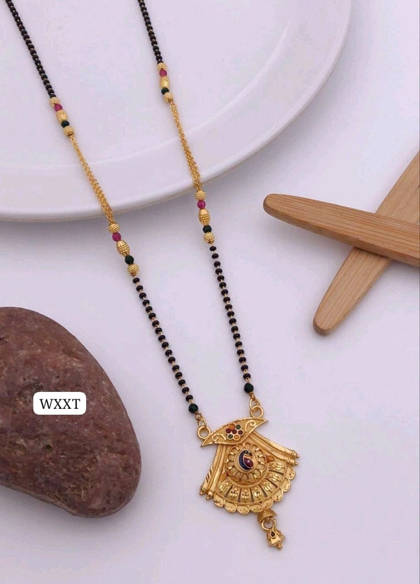 Kanaf ๐ซ KANAF Fancy 1 Gram Forming Mangalsutra | MS Brass Direct Forming Gold Plated | 18" Traditional Daily Wear Design