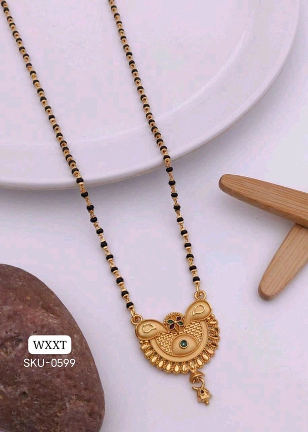 Kanaf ๐ซ KANAF Fancy 1 Gram Forming MS Chakri Kiriya Mangalsutra | Brass Direct Gold Forming Plating | Daily Wear | Size: 18โ