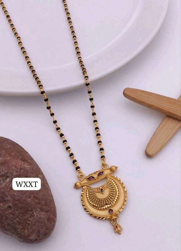 Kanaf 💫 KANAF Fancy 1 Gram Forming MS Chakri Kiriya Mangalsutra | Brass Direct Gold Forming Plating | Daily Wear | Size: 18”