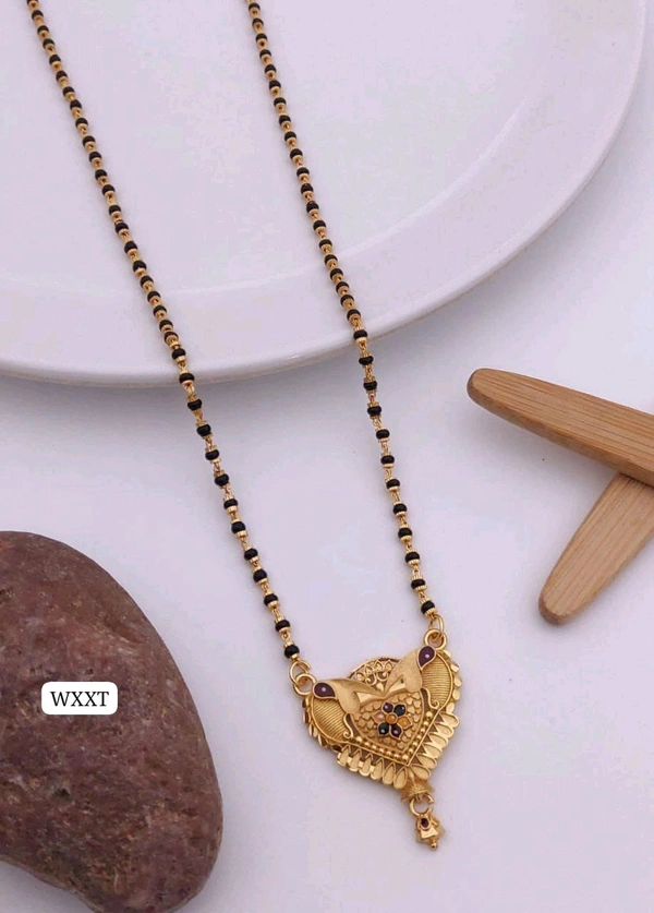 Kanaf 💫 KANAF Fancy 1 Gram Forming MS Chakri Kiriya Mangalsutra | Brass Direct Gold Forming Plating | Daily Wear | Size: 18”