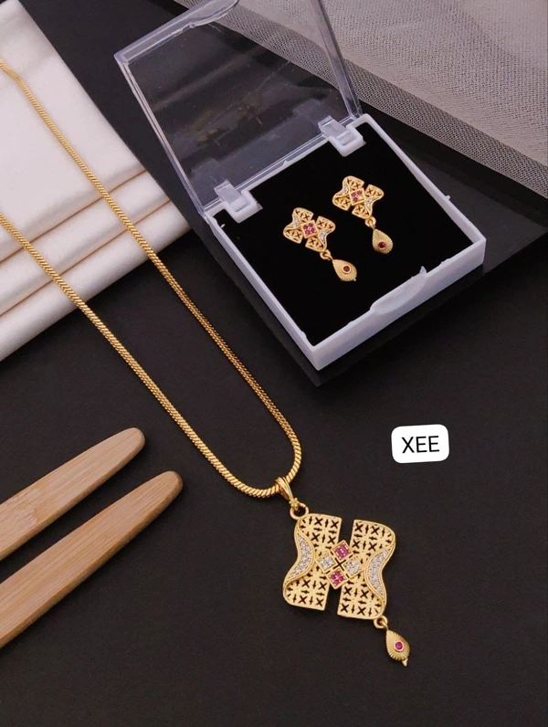 Kanaf π« KANAF CZ AD 1 Gram Forming Pendant Tops Set with Choker Chain (18β) | Direct Gold Plating | Daily Wear | Elegant Designer Finish