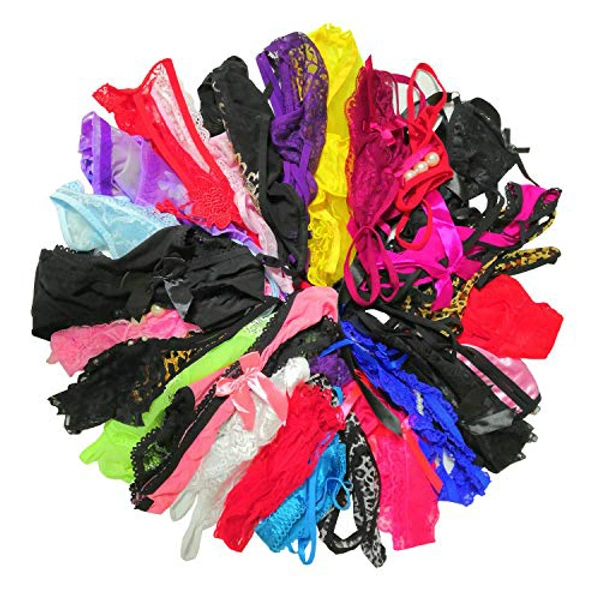 InnerFeel 10 Pack Sexy Panties Sexy Cheeky Panty Variety Pack - S, Assorted