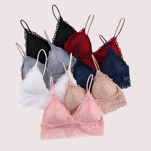 InnerFeel 2 pack french fashion padded lace bralette