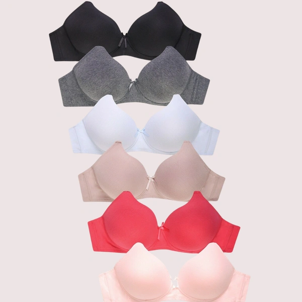 InnerFeel 2 Pack No Wire Full Cup Light Padded bra - 32B, Assorted