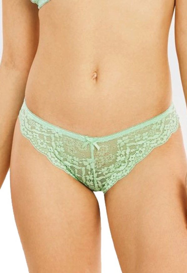 InnerFeel 2 Pack Sexy Cheeky Back Lace Thong Panties - M, Assorted