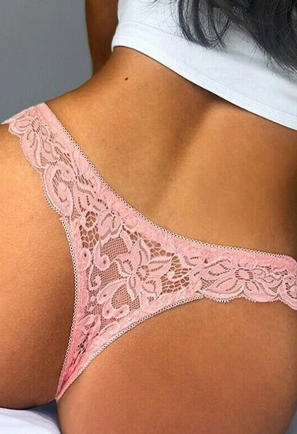 InnerFeel 2 pack sexy Women's Lace Thong underwear - M, Assorted